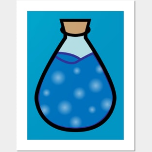 DIY Single Blue Potion or Poison for Tabletop Board Games (Style 2) Posters and Art